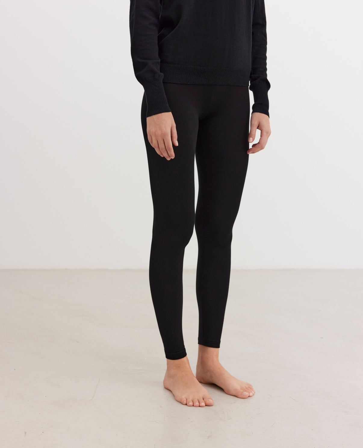 BASIC JERSEY LEGGINGS black - Noa Noa