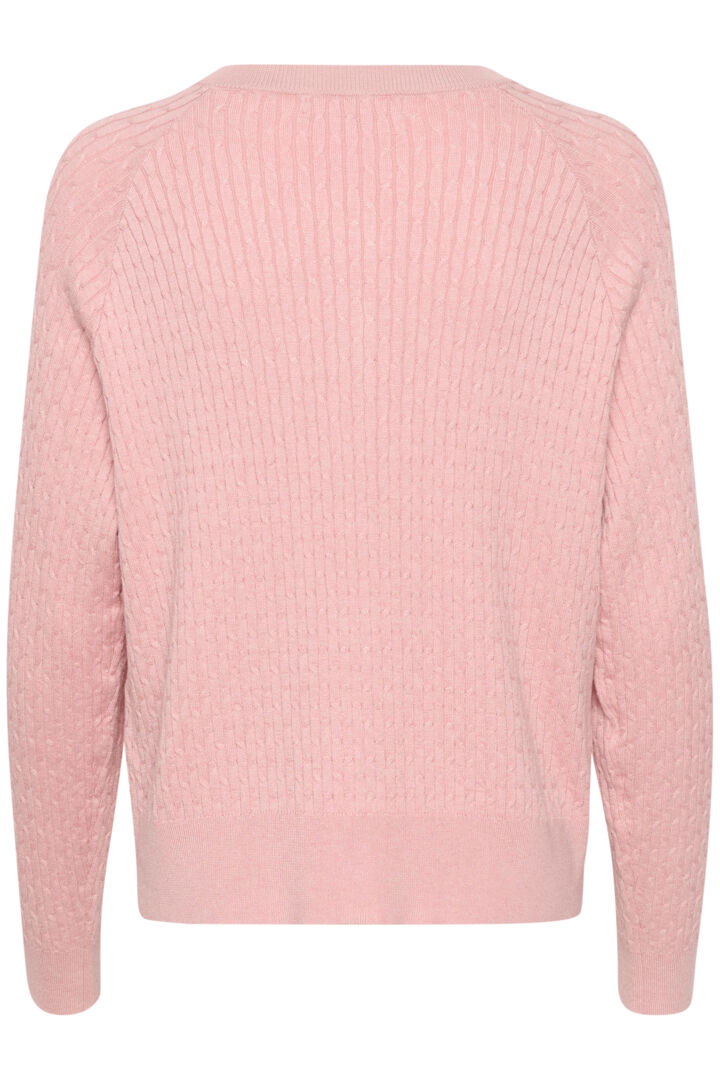 CUBALU ANNEMARIE CABLE CARDIGAN rosa - Culture 50110770