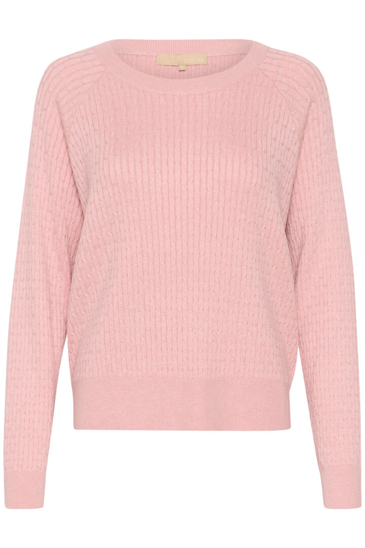 CUBALU ANNEMARIE CABLE PULLOVER GENSER rosa - Culture 50110771