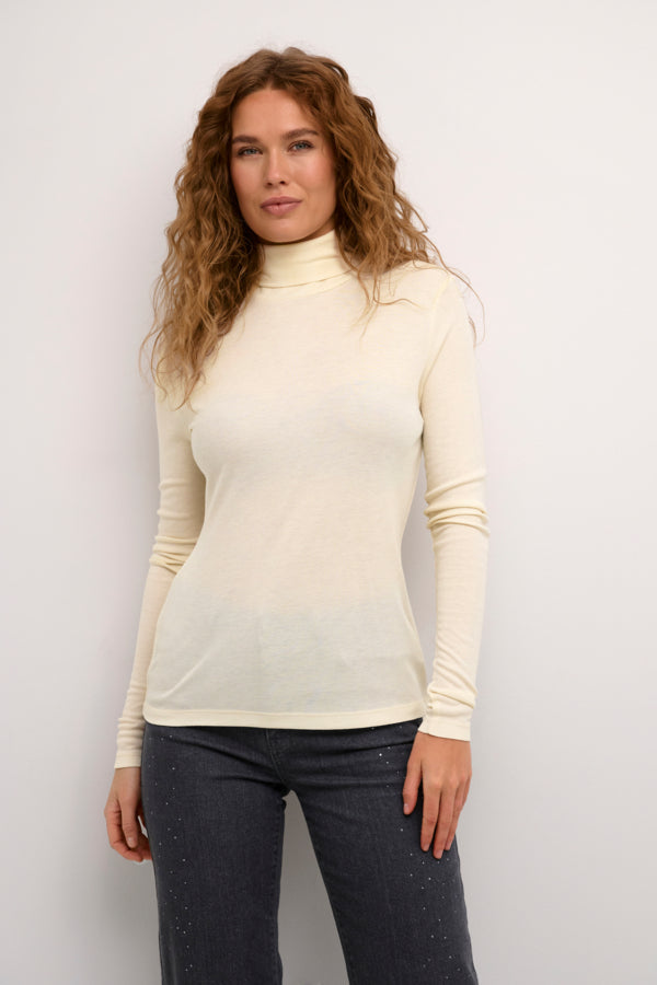 CUANNEVIG ROLLNECK GENSER offwhite - Culture 50111210