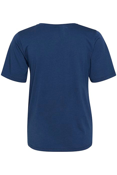 CUCAMELINE VNECK T-SHIRT blå - Culture 50110487