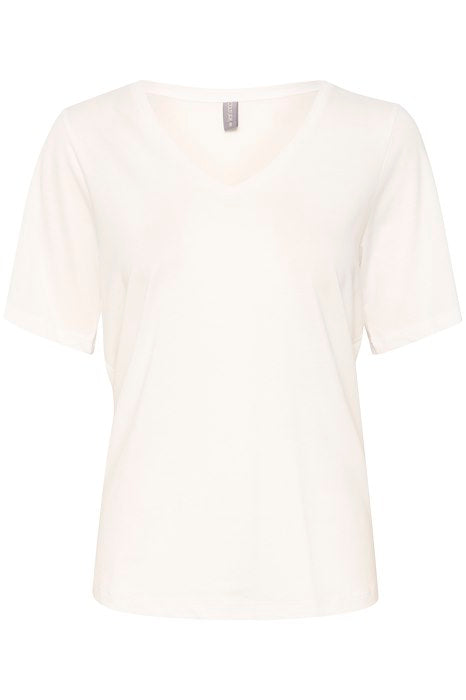 CUCAMELINE VNECK T-SHIRT offwhite - Culture 50110487